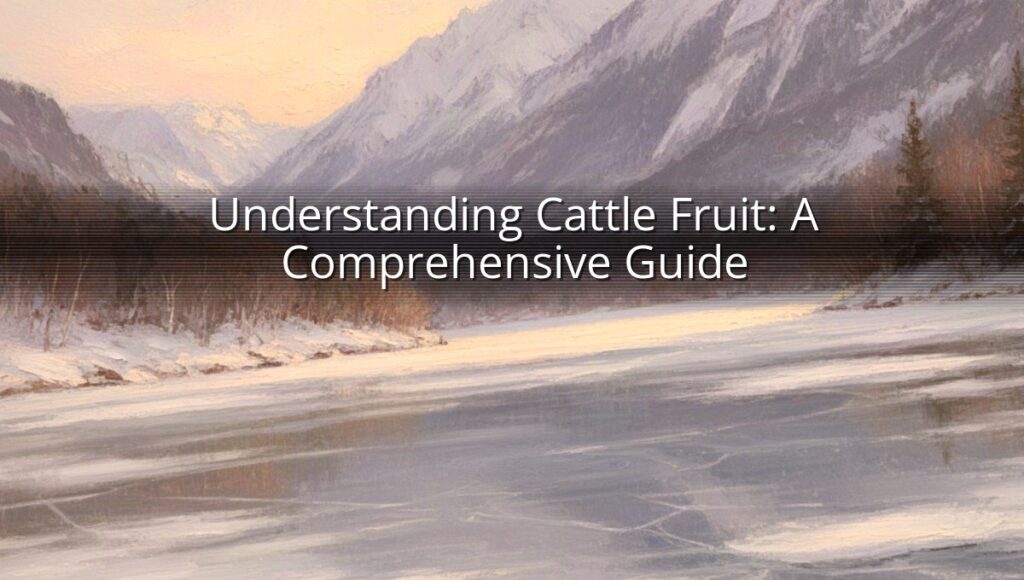 Understanding Cattle Fruit: A Comprehensive Guide
