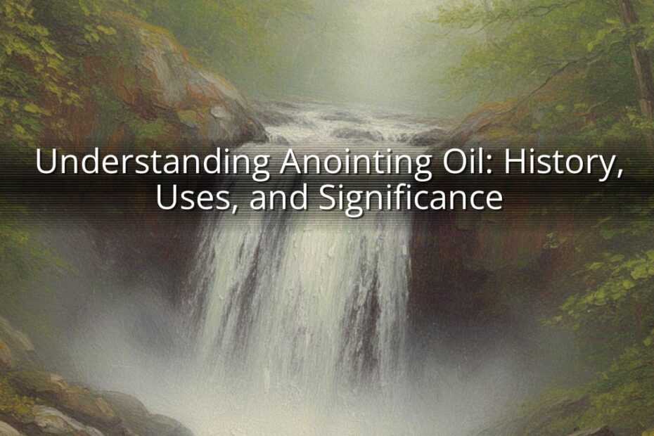 Understanding Anointing Oil: History, Uses, and Significance