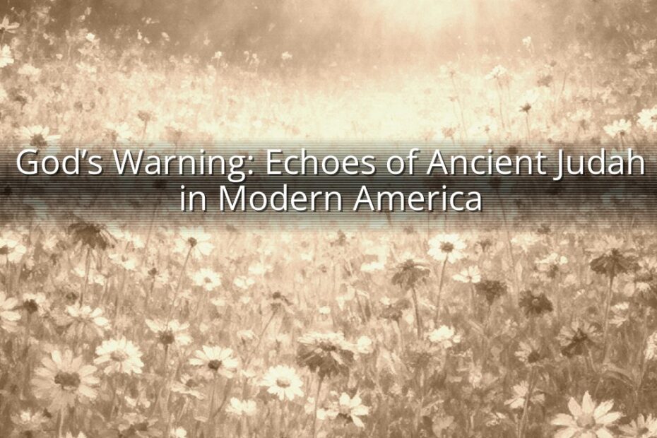 God’s Warning: Echoes of Ancient Judah in Modern America