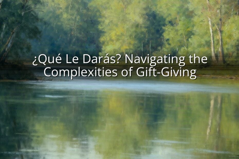 ¿Qué Le Darás? Navigating the Complexities of Gift-Giving