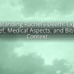 Understanding Rachel's Death: Exploring Grief, Medical Aspects, and Biblical Context Understanding Rachel’s Death: Exploring Grief, Medical Aspects, and Biblical Context