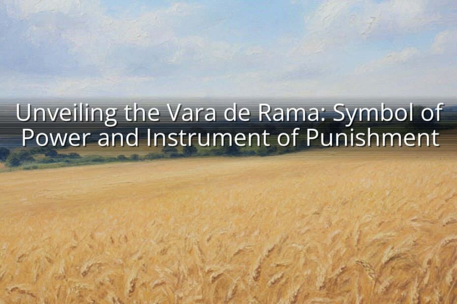 Unveiling the Vara de Rama: Symbol of Power and Instrument of Punishment