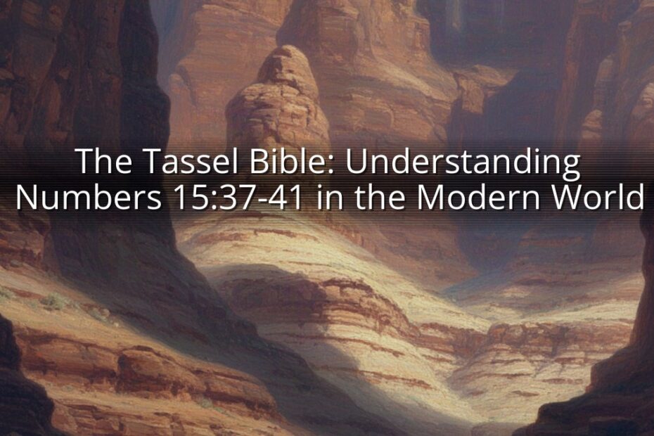 The Tassel Bible: Understanding Numbers 15:37-41 in the Modern World