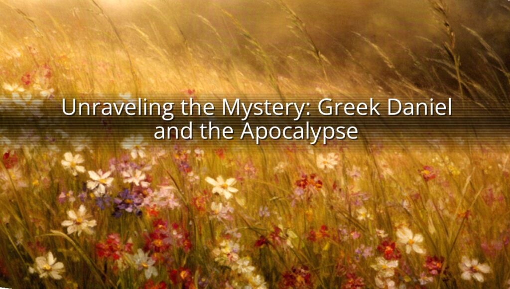 Unraveling the Mystery: Greek Daniel and the Apocalypse