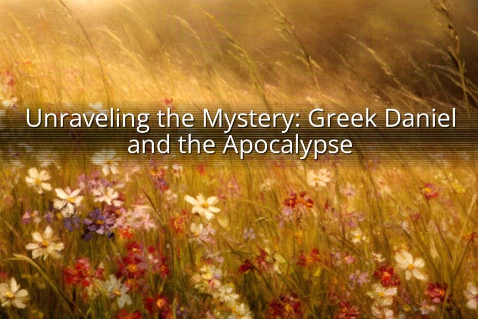 Unraveling the Mystery: Greek Daniel and the Apocalypse