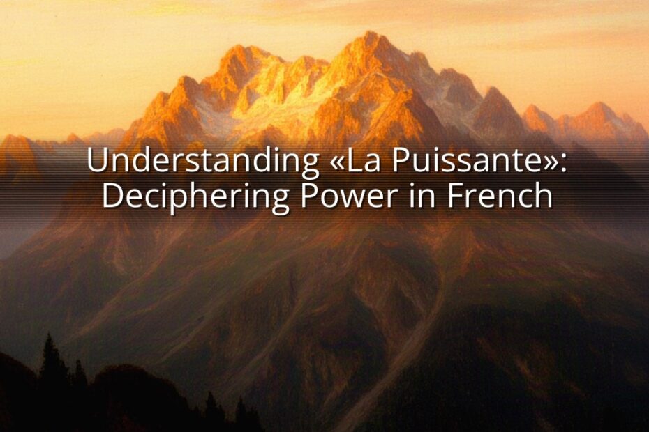 Understanding «La Puissante»: Deciphering Power in French
