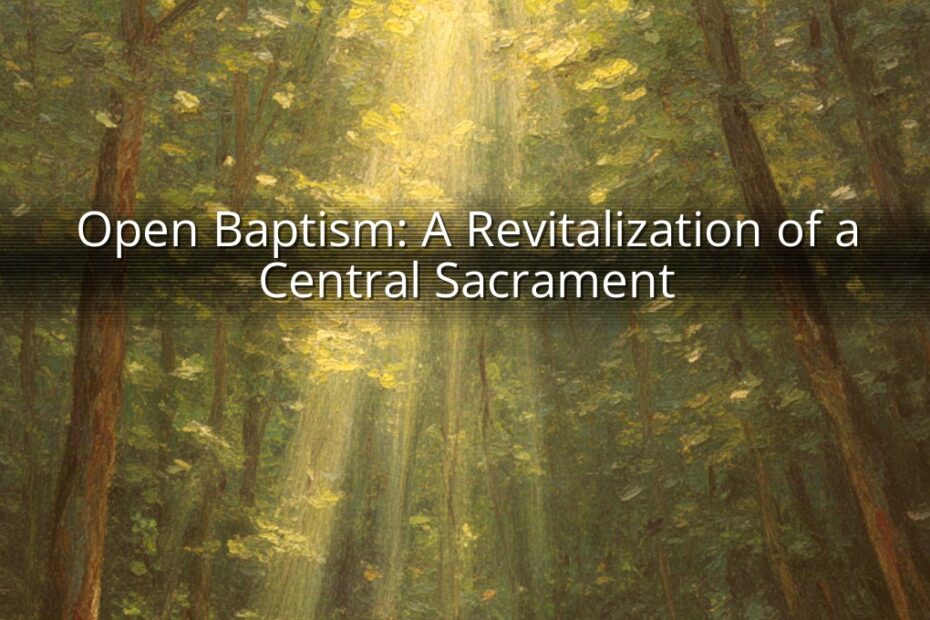 Open Baptism: A Revitalization of a Central Sacrament