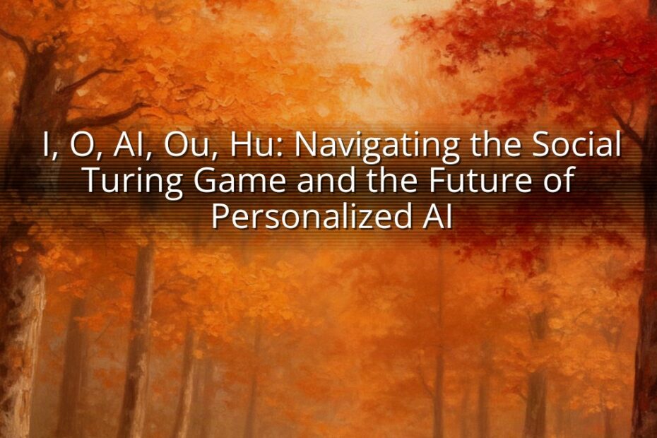 I, O, AI, Ou, Hu: Navigating the Social Turing Game and the Future of Personalized AI