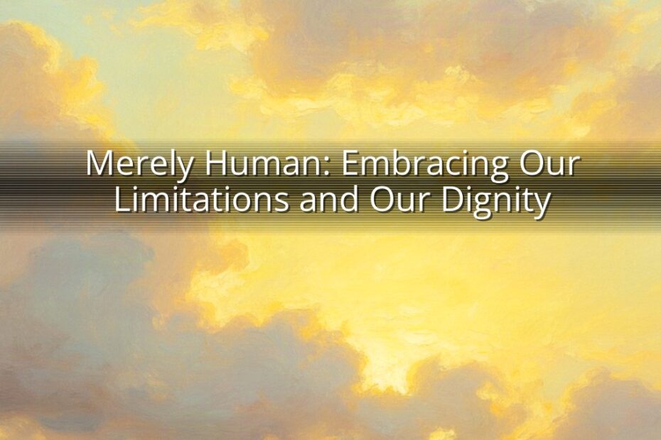 Merely Human: Embracing Our Limitations and Our Dignity