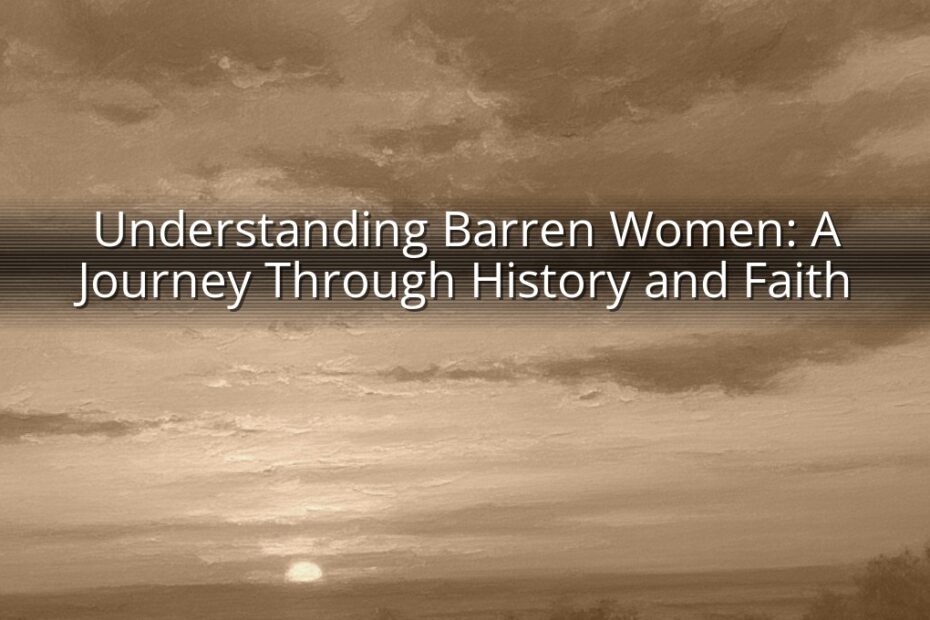 Understanding Barren Women: A Journey Through History and Faith