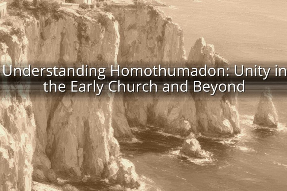 Understanding Homothumadon: Unity in the Early Church and Beyond