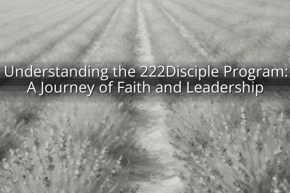 Understanding the 222Disciple Program: A Journey of Faith and Leadership