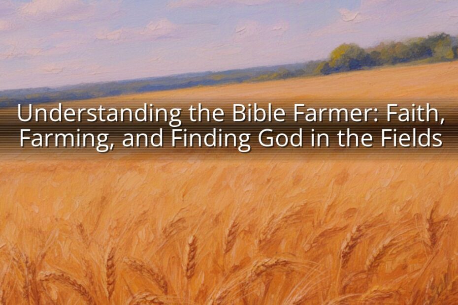 Understanding the Bible Farmer: Faith, Farming, and Finding God in the Fields