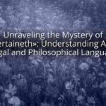 Unraveling the Mystery of «Appertaineth»: Understanding Archaic Legal and Philosophical Language