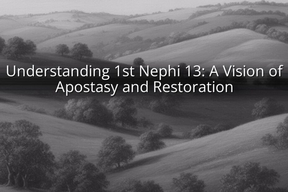 Understanding 1st Nephi 13: A Vision of Apostasy and Restoration