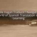 ¿Qué Me Hagan Traducir? Navigating the World of Spanish Translation and Learning