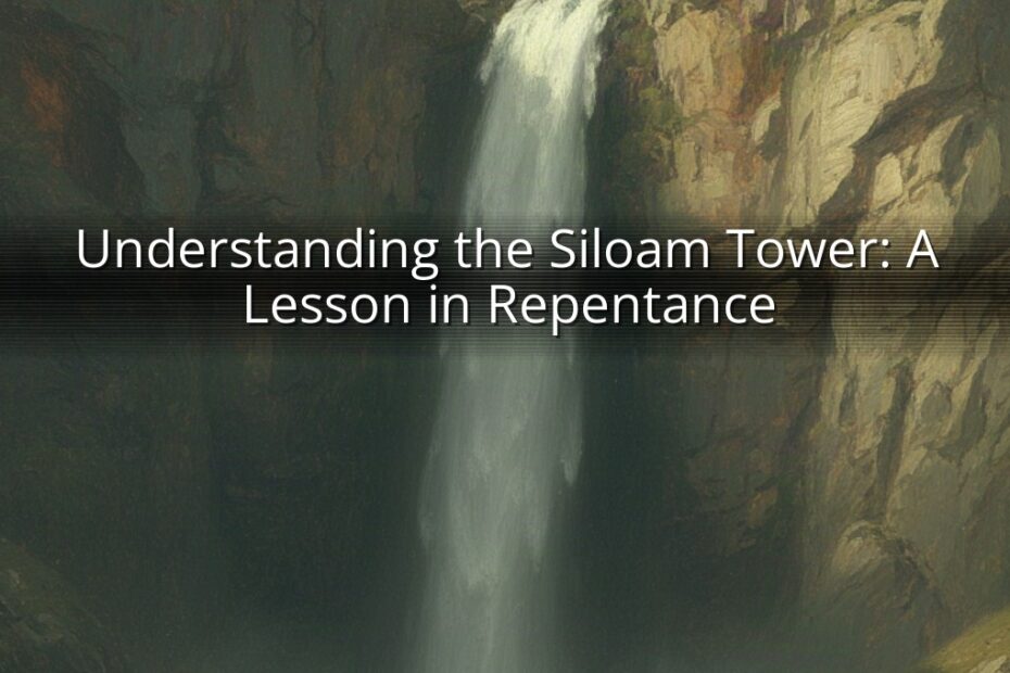 Understanding the Siloam Tower: A Lesson in Repentance