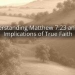 Understanding Matthew 7:23 and the Implications of True Faith