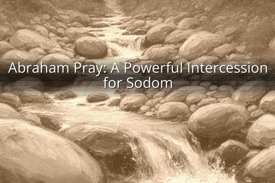 Abraham Pray: A Powerful Intercession for Sodom