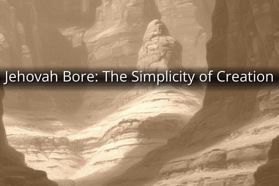 Jehovah Bore: The Simplicity of Creation