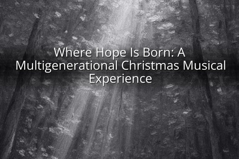 Where Hope Is Born: A Multigenerational Christmas Musical Experience