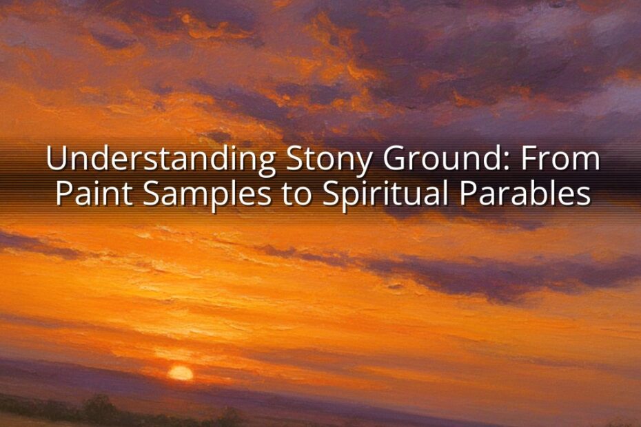 Understanding Stony Ground: From Paint Samples to Spiritual Parables