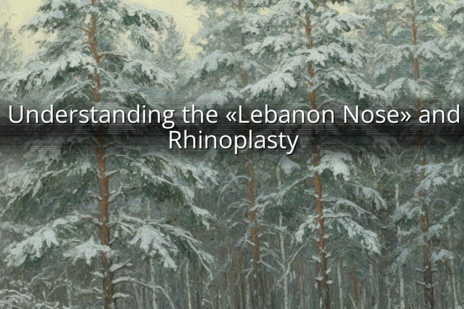 Understanding the «Lebanon Nose» and Rhinoplasty