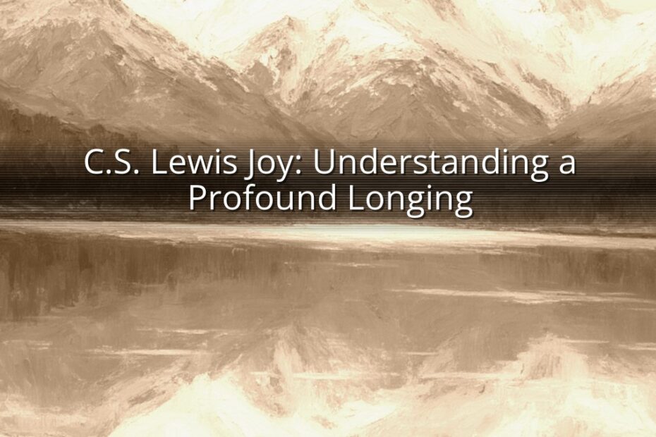 C.S. Lewis Joy: Understanding a Profound Longing