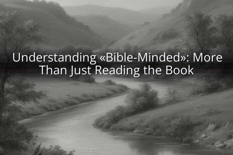 Understanding «Bible-Minded»: More Than Just Reading the Book