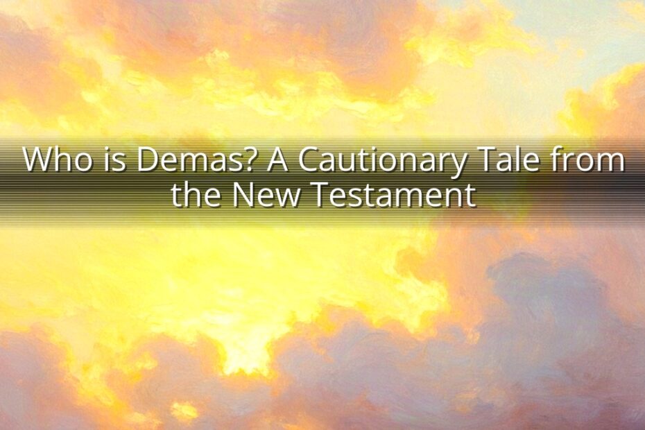 Who is Demas? A Cautionary Tale from the New Testament