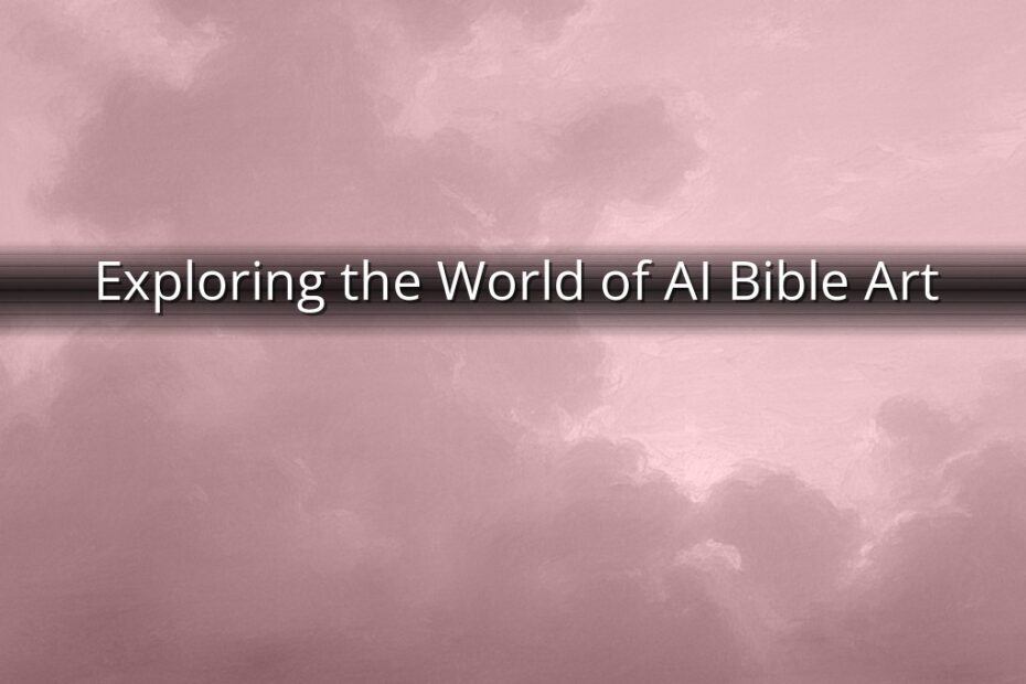 Exploring the World of AI Bible Art