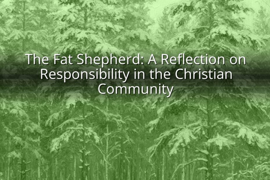 The Fat Shepherd: A Reflection on Responsibility in the Christian Community