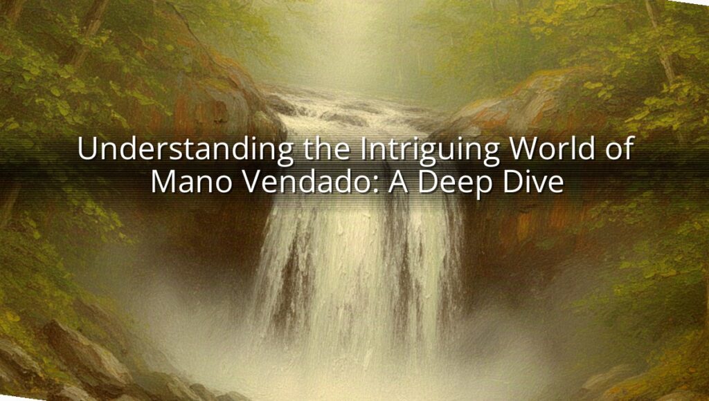 Understanding the Intriguing World of Mano Vendado: A Deep Dive