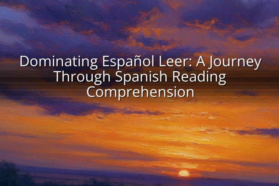 Dominating Español Leer: A Journey Through Spanish Reading Comprehension