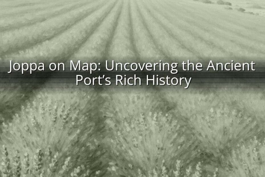 Joppa on Map: Uncovering the Ancient Port’s Rich History