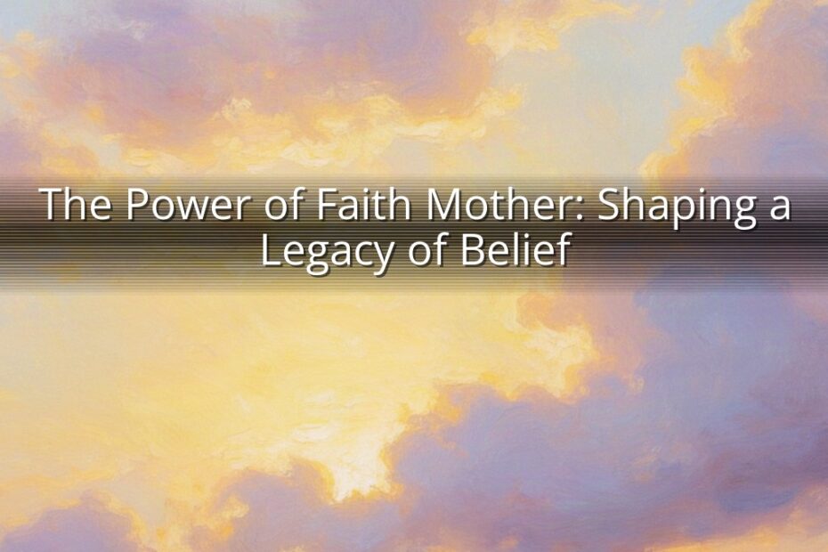 The Power of Faith Mother: Shaping a Legacy of Belief