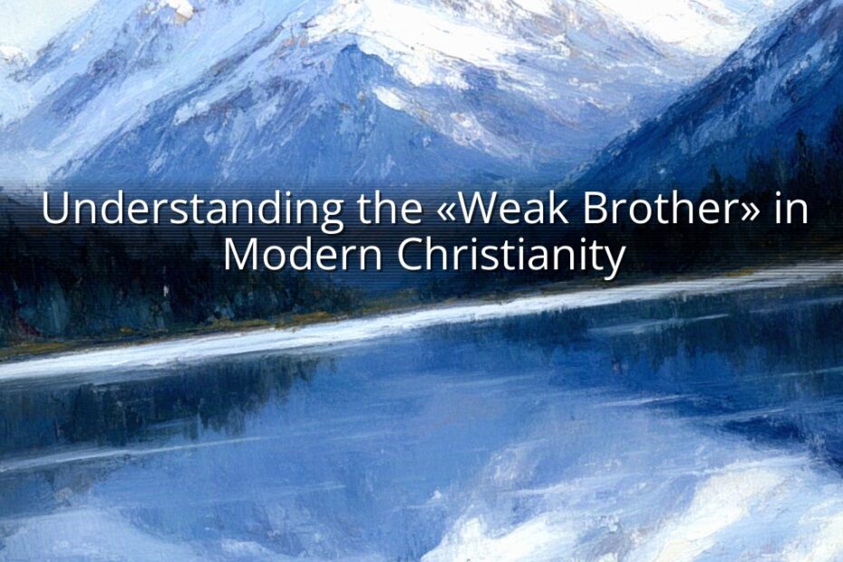 Understanding the «Weak Brother» in Modern Christianity