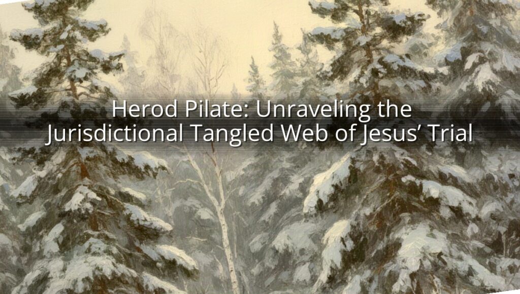Herod Pilate: Unraveling the Jurisdictional Tangled Web of Jesus’ Trial