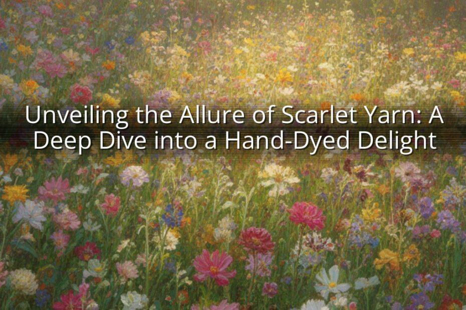 Unveiling the Allure of Scarlet Yarn: A Deep Dive into a Hand-Dyed Delight