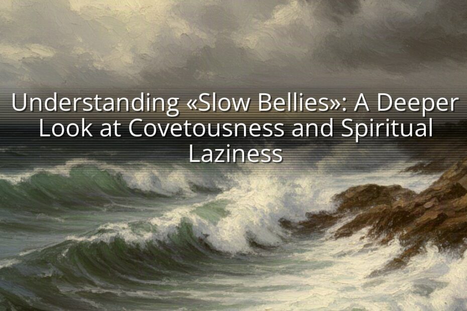 Understanding «Slow Bellies»: A Deeper Look at Covetousness and Spiritual Laziness