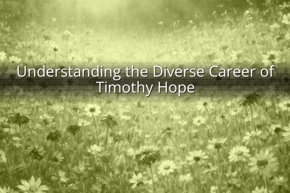 Understanding the Diverse Career of Timothy Hope