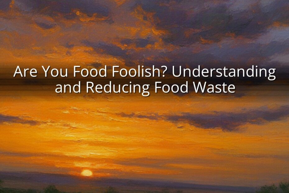 Are You Food Foolish? Understanding and Reducing Food Waste