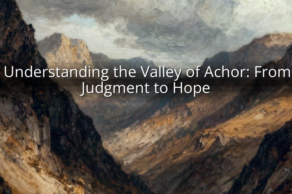 Understanding the Valley of Achor: From Judgment to Hope