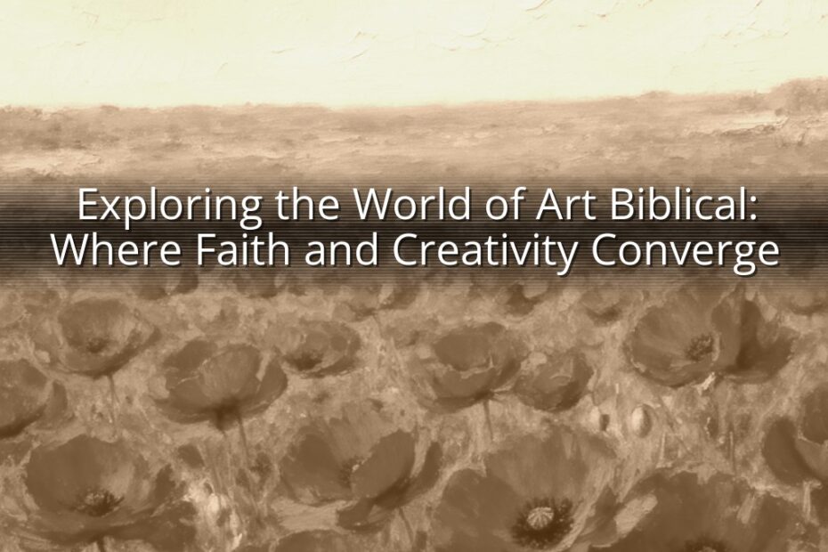 Exploring the World of Art Biblical: Where Faith and Creativity Converge