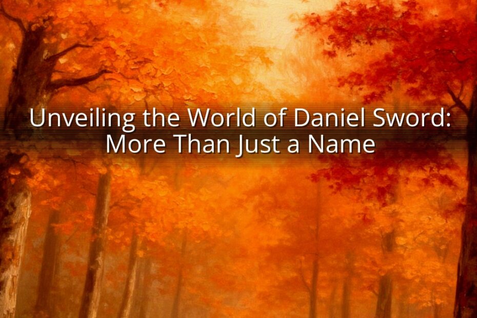 Unveiling the World of Daniel Sword: More Than Just a Name