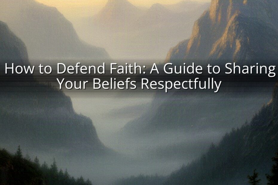 How to Defend Faith: A Guide to Sharing Your Beliefs Respectfully