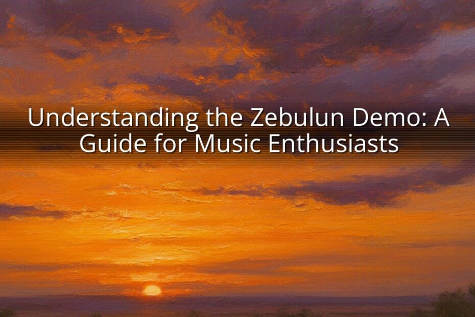 Understanding the Zebulun Demo: A Guide for Music Enthusiasts