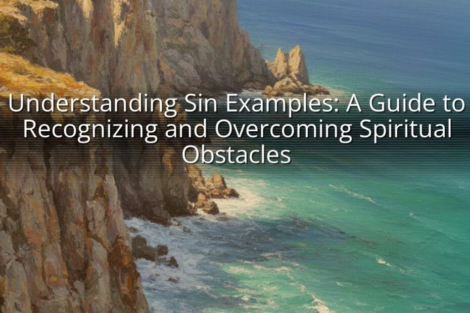 Understanding Sin Examples: A Guide to Recognizing and Overcoming Spiritual Obstacles