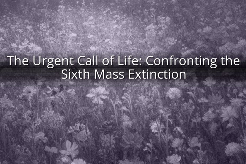 The Urgent Call of Life: Confronting the Sixth Mass Extinction