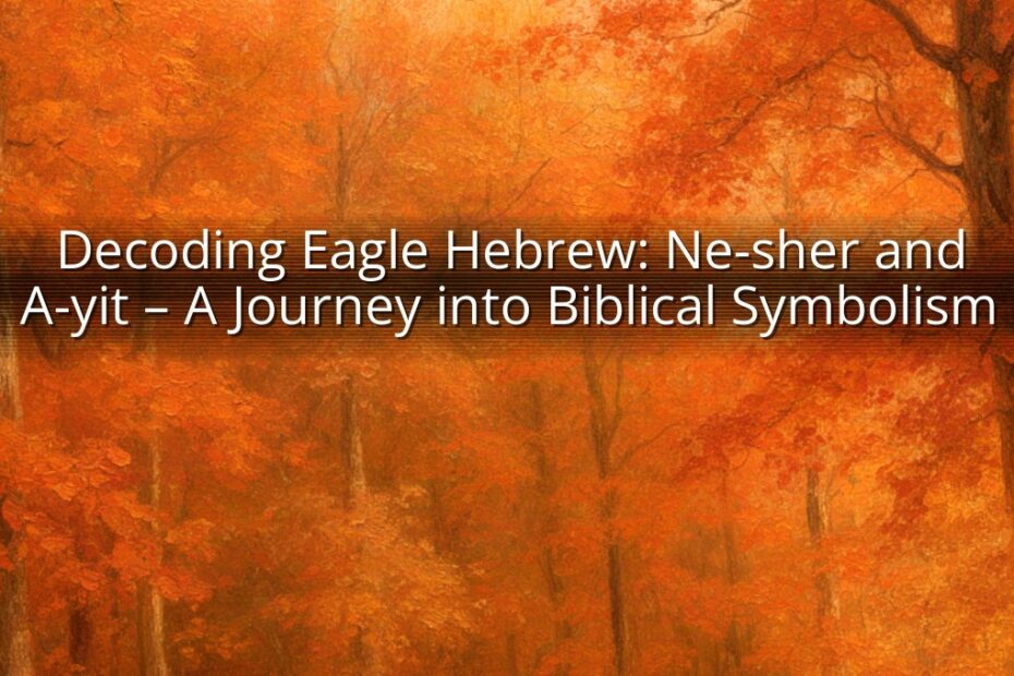 Decoding Eagle Hebrew: Ne-sher and A-yit – A Journey into Biblical Symbolism